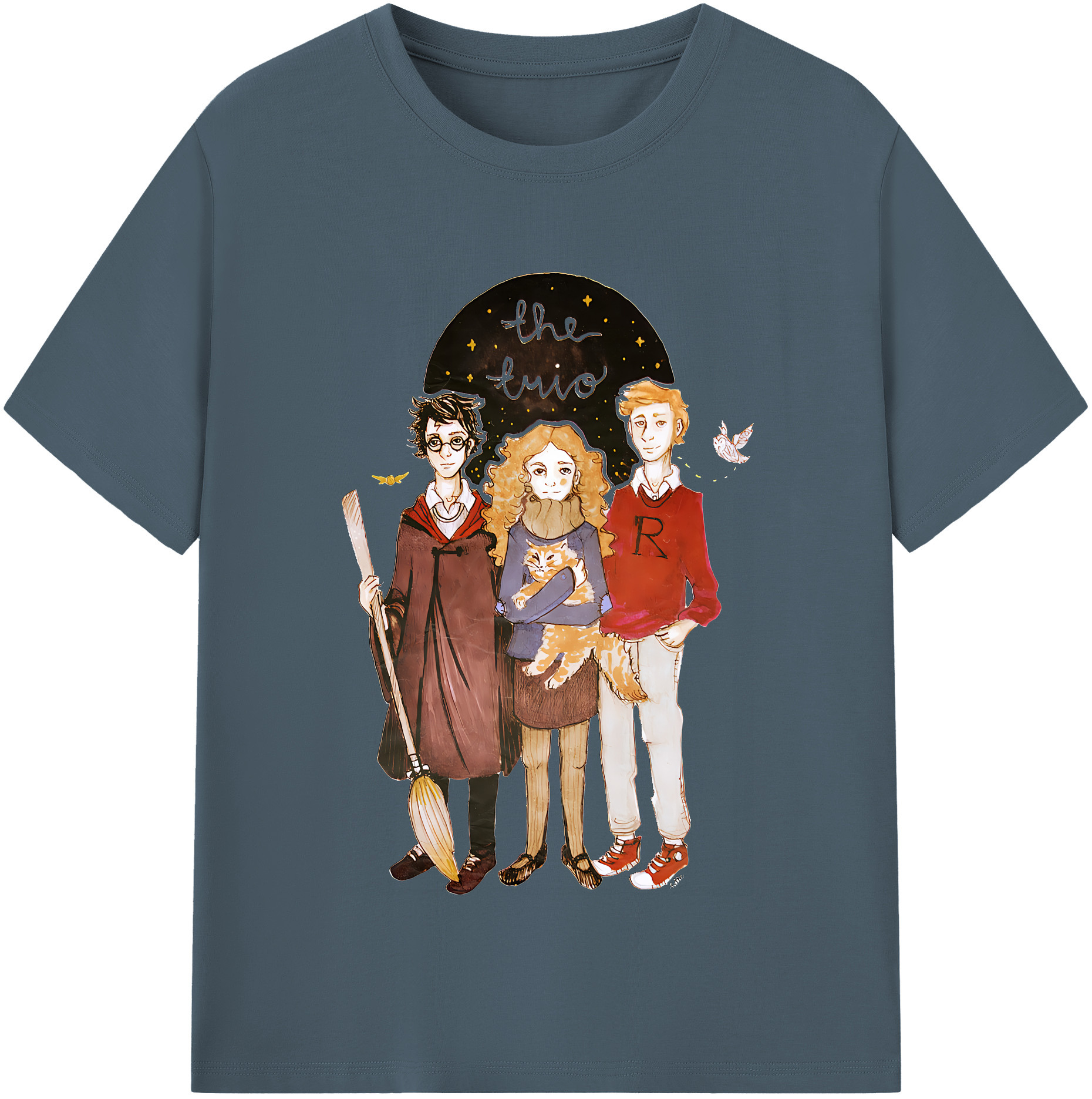（画像用） Harry Potter ハリー・ポッターシリーズ 綿100％半袖Tシャツ（フロントプリント）